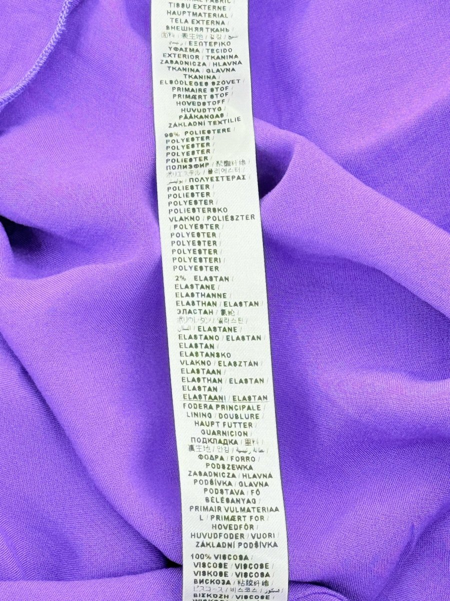 Pre - loved LIU.JO Pleated Purple Size US 2 Long Dress at Reems Closet