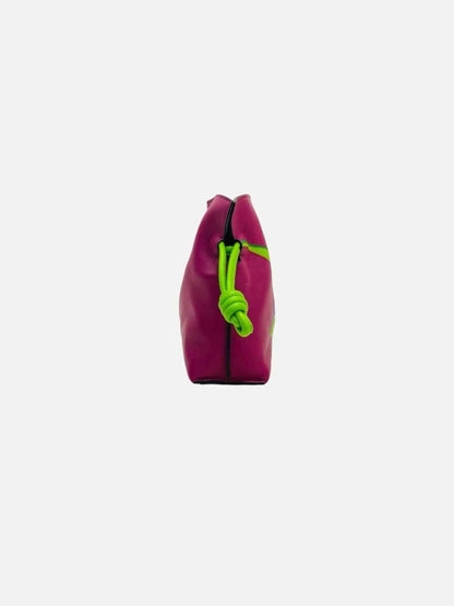 Pre-loved LOEWE Flamenco Purple & Green Frog Clutch from Reems Closet