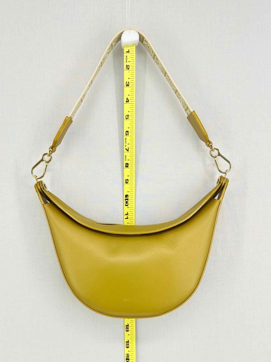 Pre - loved LOEWE Luna Olive Green Hobo bag at Reems Closet