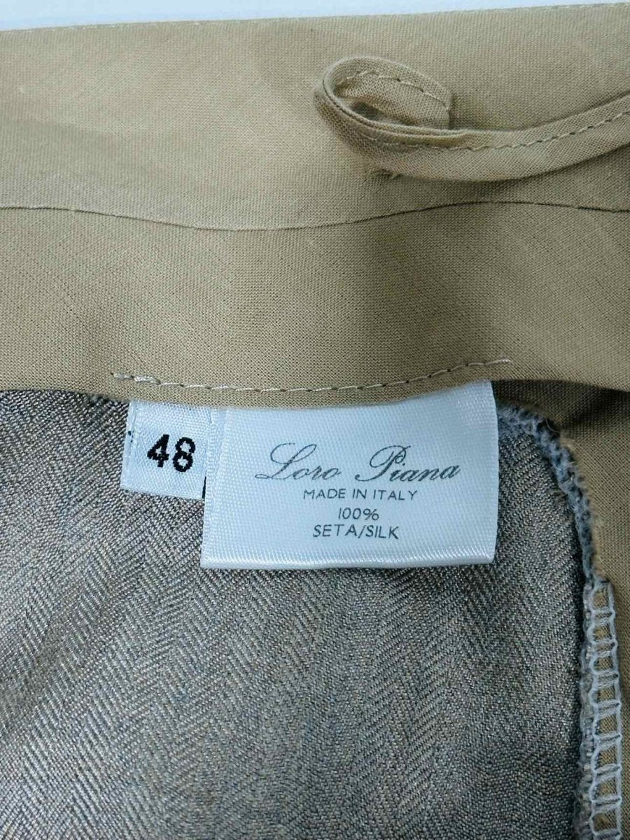 Pre - loved LORO PIANA Wide Leg Cream Pants at Reems Closet
