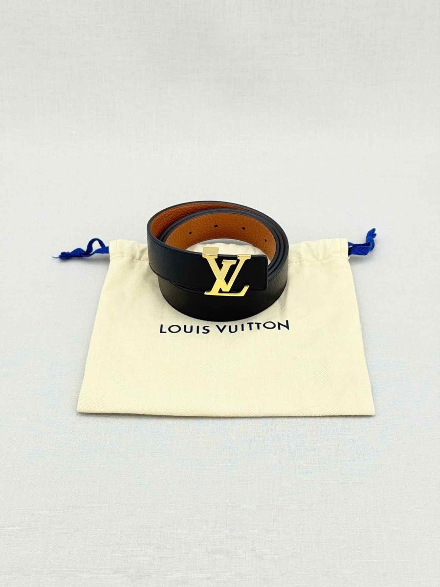 Pre - loved LOUIS VUITTON Black Belt at Reems Closet