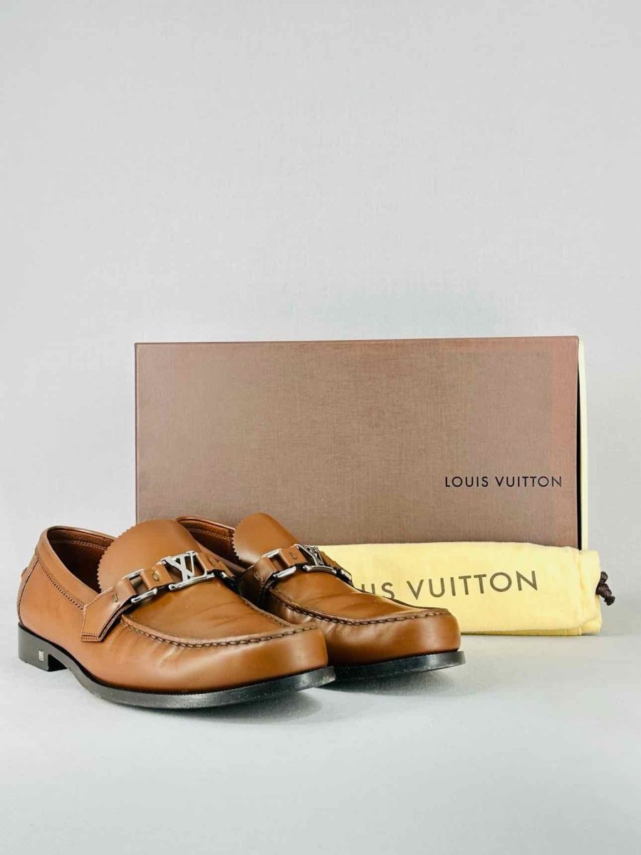 Pre - loved LOUIS VUITTON Brown Loafers 42 at Reems Closet