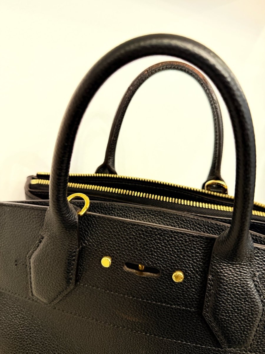 Pre - loved LOUIS VUITTON City Streamer Black Top Handle at Reems Closet