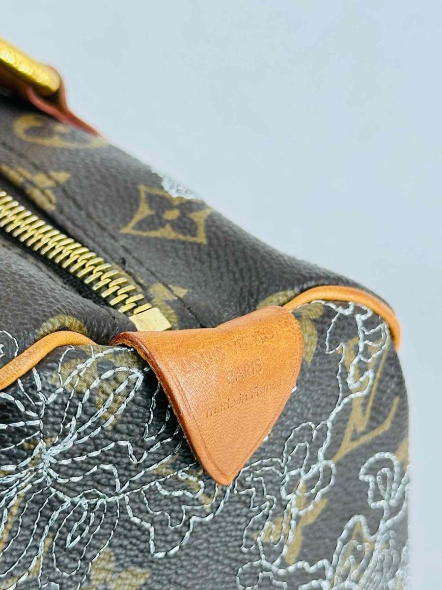 Pre - loved LOUIS VUITTON Limited Edition Brown Monogram Top Handle at Reems Closet