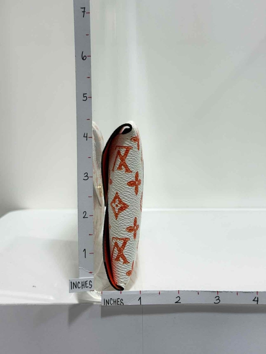 Pre - loved LOUIS VUITTON White Multicolor Monogram Clutch at Reems Closet