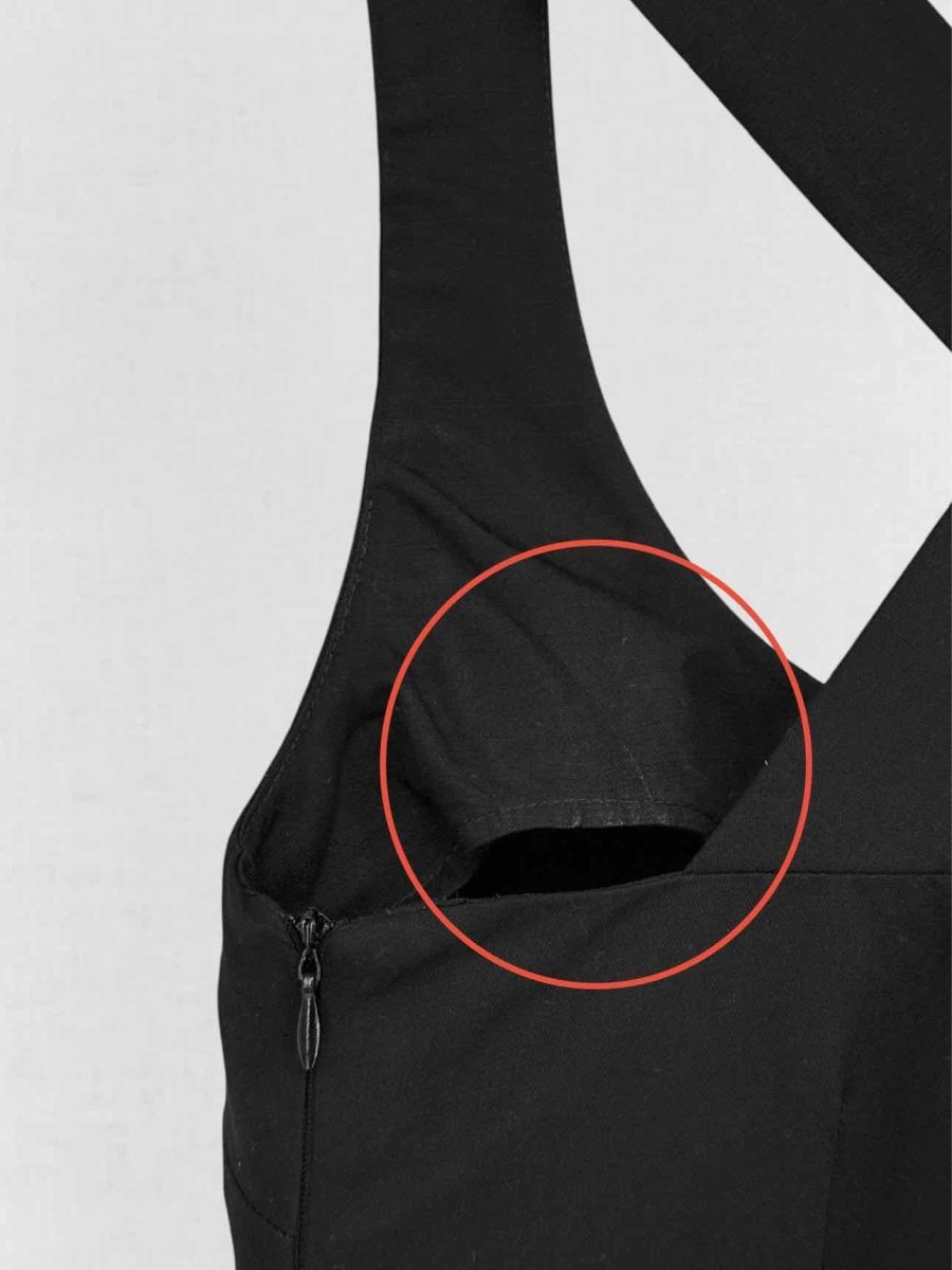 Pre - loved LOVE MOSCHINO Cross Strap Black Size US 2 Long Dress at Reems Closet