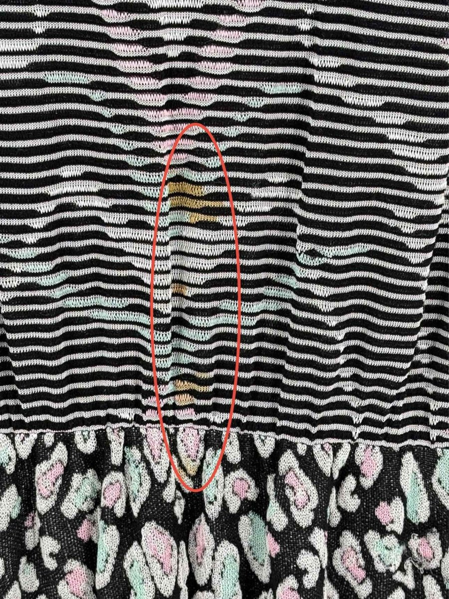 Pre - loved M MISSONI Black Multicolor Size US 8 Short Dress at Reems Closet