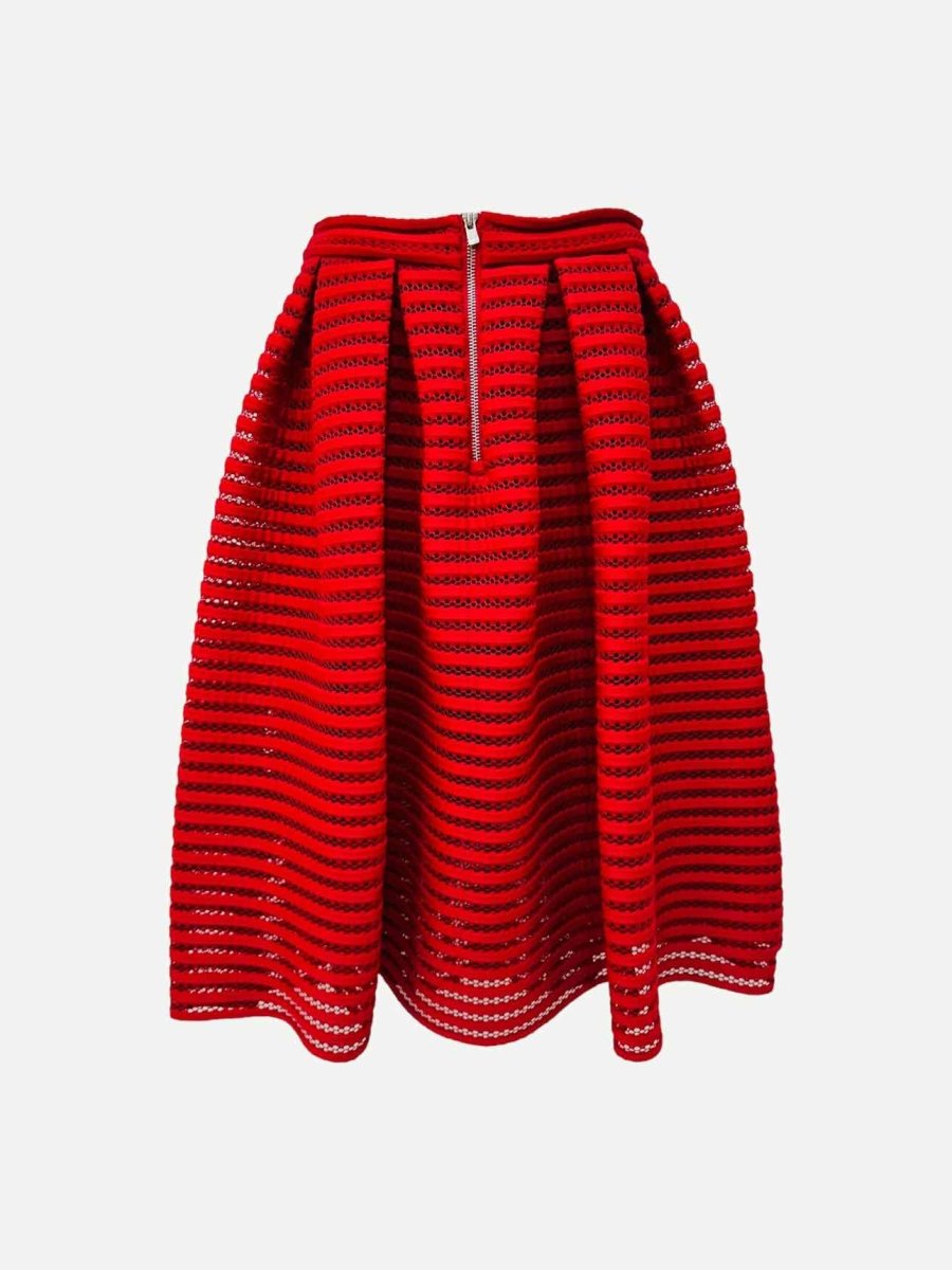 Pre-loved MAJE Red Knee Length Skirt from Reems Closet