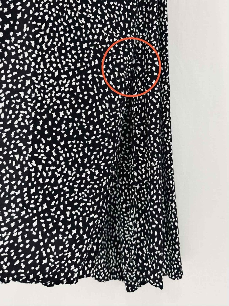 Pre-loved MAJE Rosila Black & White Size US 4 Midi Dress at Reems Closet