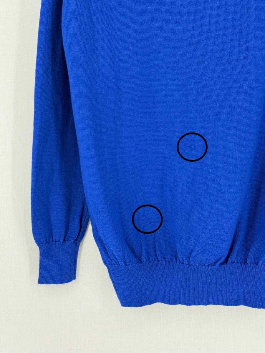 Pre - loved MARKUS LUPFER Blue Printed Size Small Jumper at Reems Closet