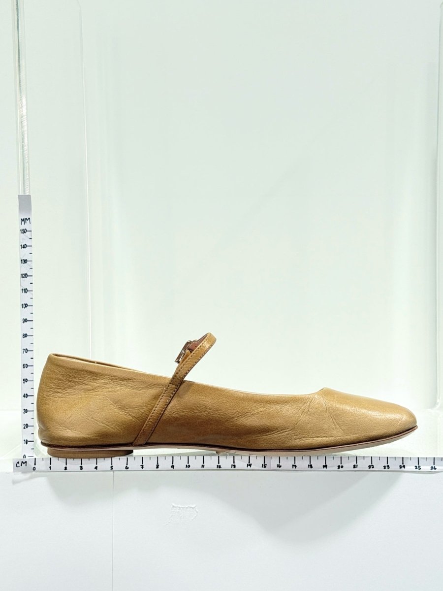 Pre - loved MAX & CO Mary Jane Beige Size EU 37 Ballet Flats at Reems Closet