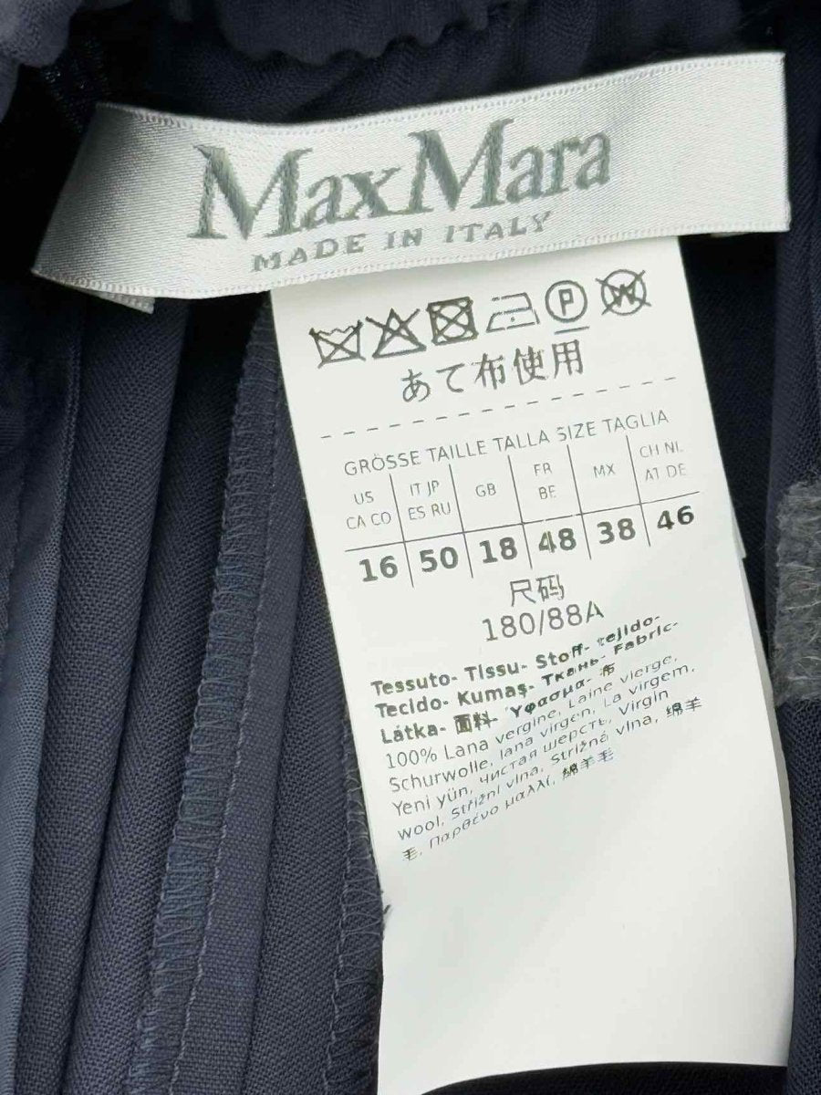 Pre - loved MAX MARA Navy Blue Size US 16 Pants at Reems Closet