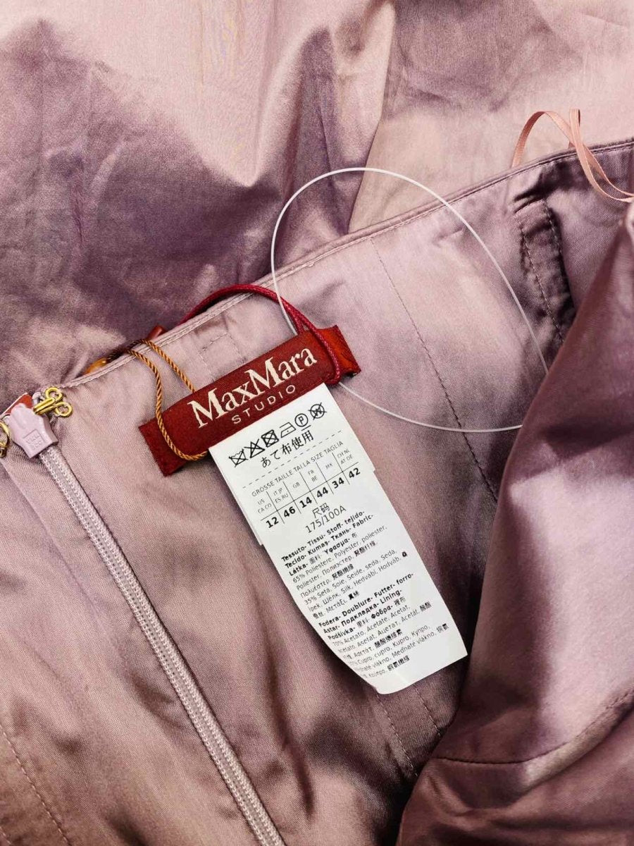 Pre - loved MAX MARA Strapless Lilac Long Dress at Reems Closet