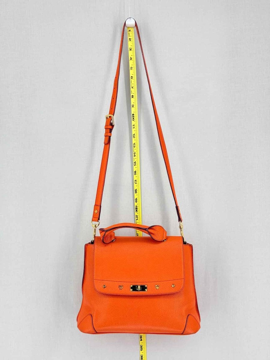 Pre-loved MCM First Lady Orange Top Handle at Reems Closet