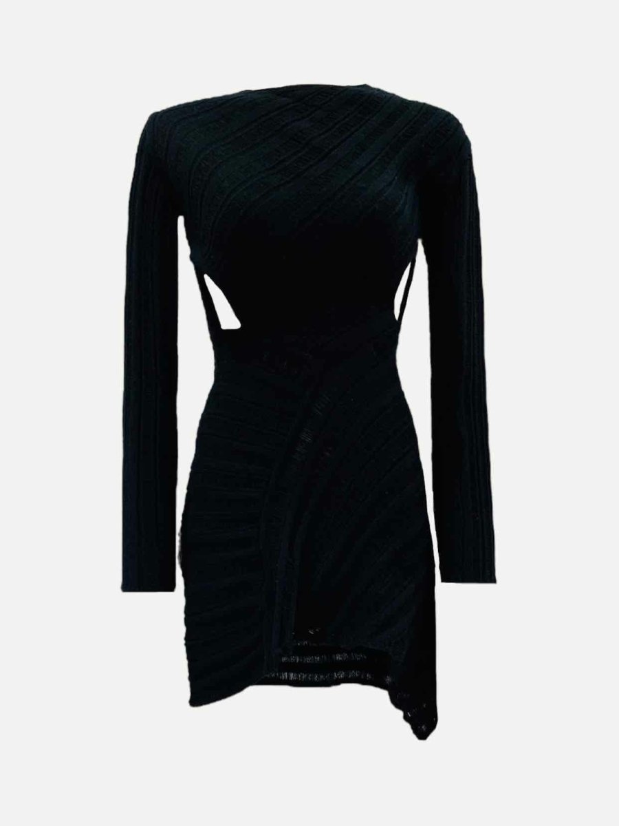 MICAS Asymmetric Black Size Small Short Dress - Reems Closet MICAS Asymmetric Black Size Small Short Dress - Reems Closet