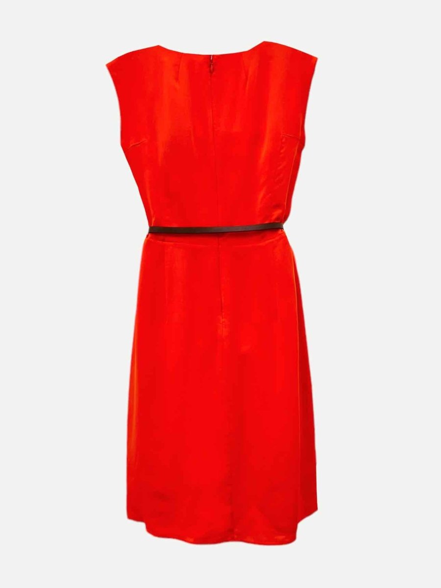 Pre-loved MICHAEL MICHAEL KORS Red Draped Knee Length Dress from Reems Closet