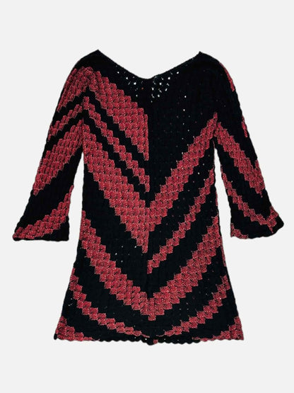 Pre-loved MISSONI Black & Red Wave 2 PC Top from Reems Closet