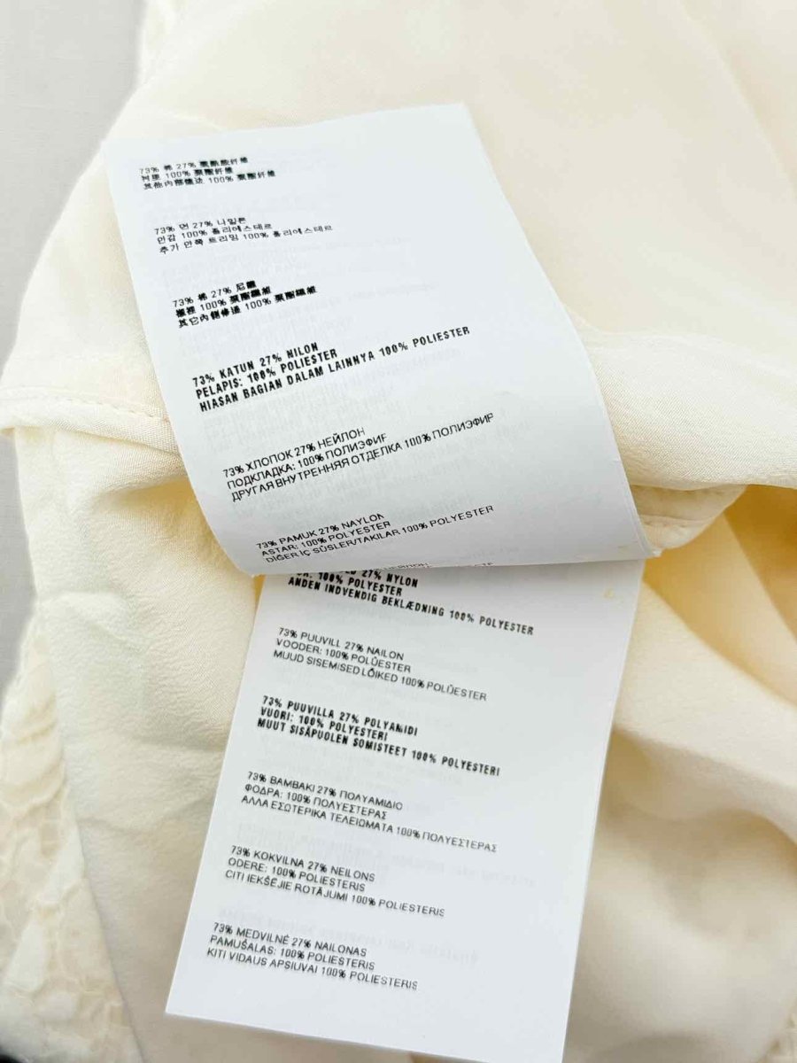 Pre - loved MIU MIU Cream Size US 0 Blouse at Reems Closet