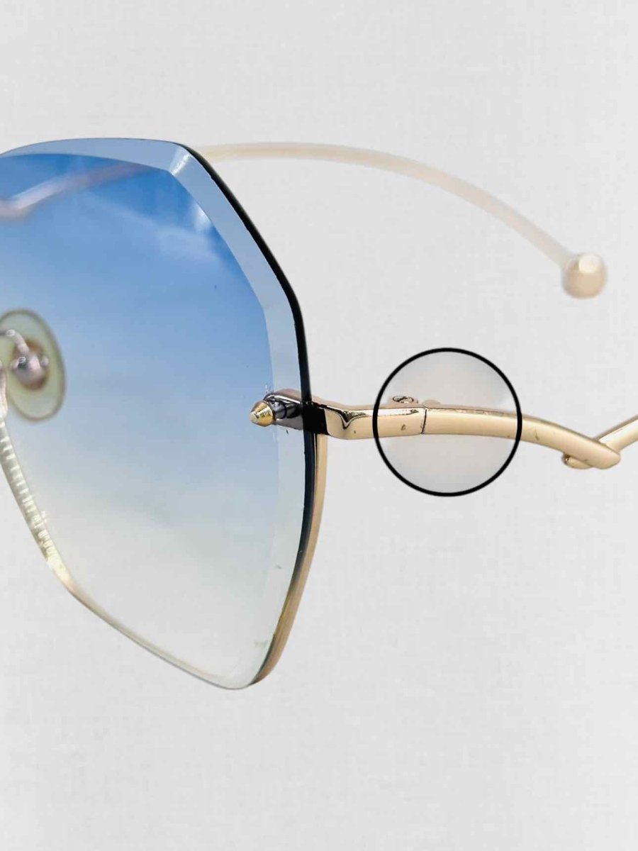 Pre - loved MOLSION Gold Tone Sunglasses at Reems Closet