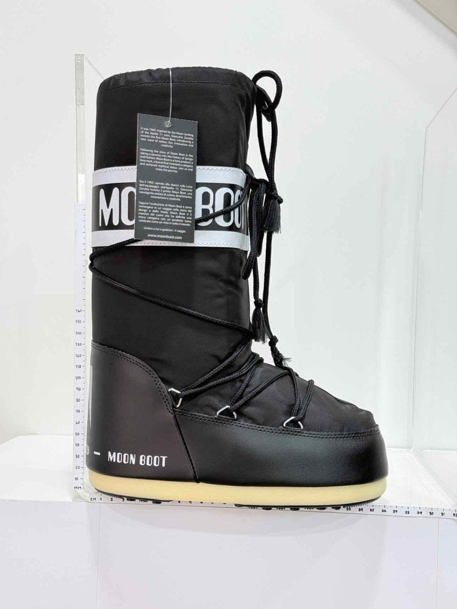 Pre - loved MOON BOOT Snow boots Black Size EU 40.5 Knee High Boots at Reems Closet