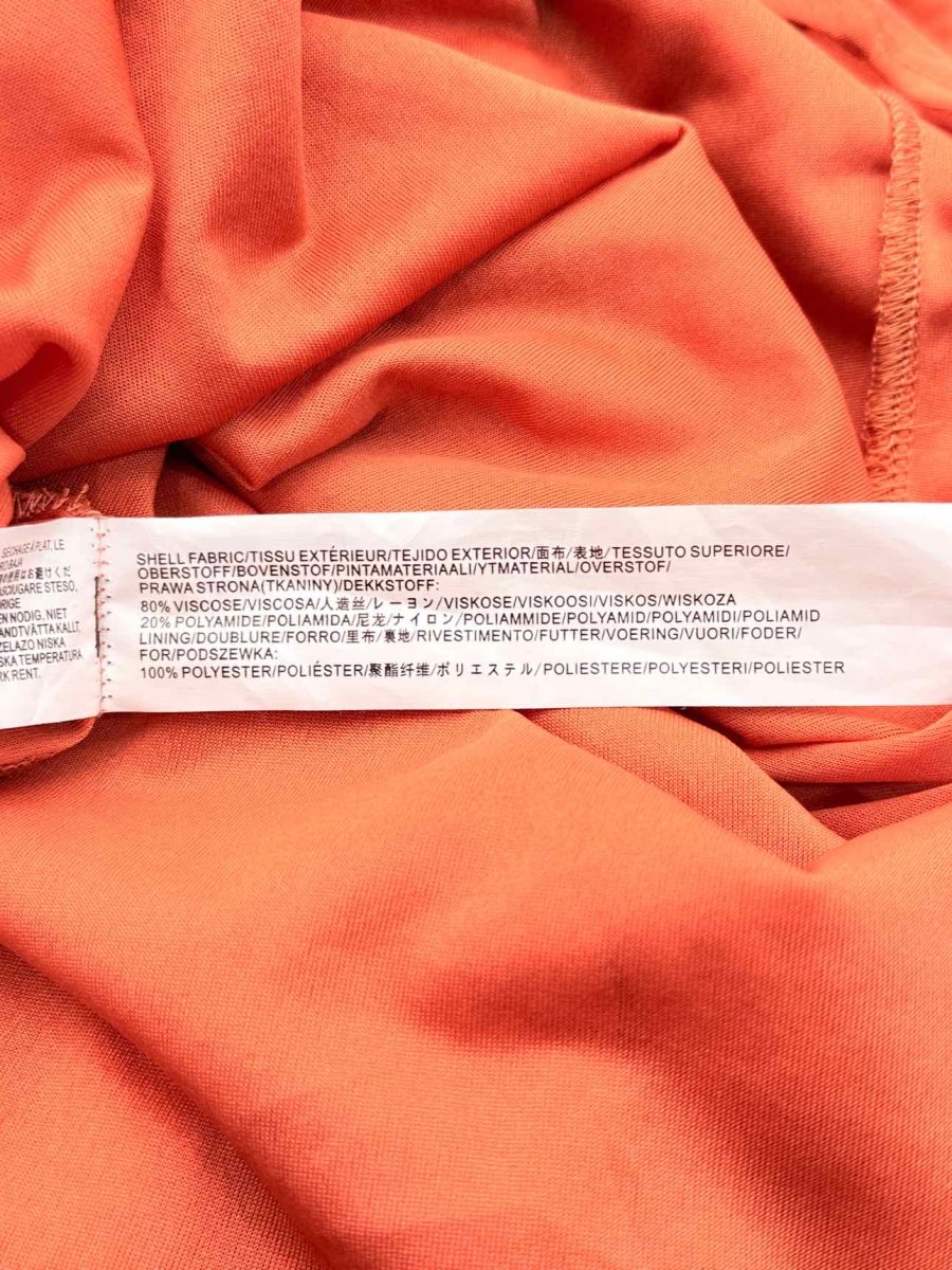 Pre - loved MOON RIVER Orange Size Small Long Dress at Reems Closet