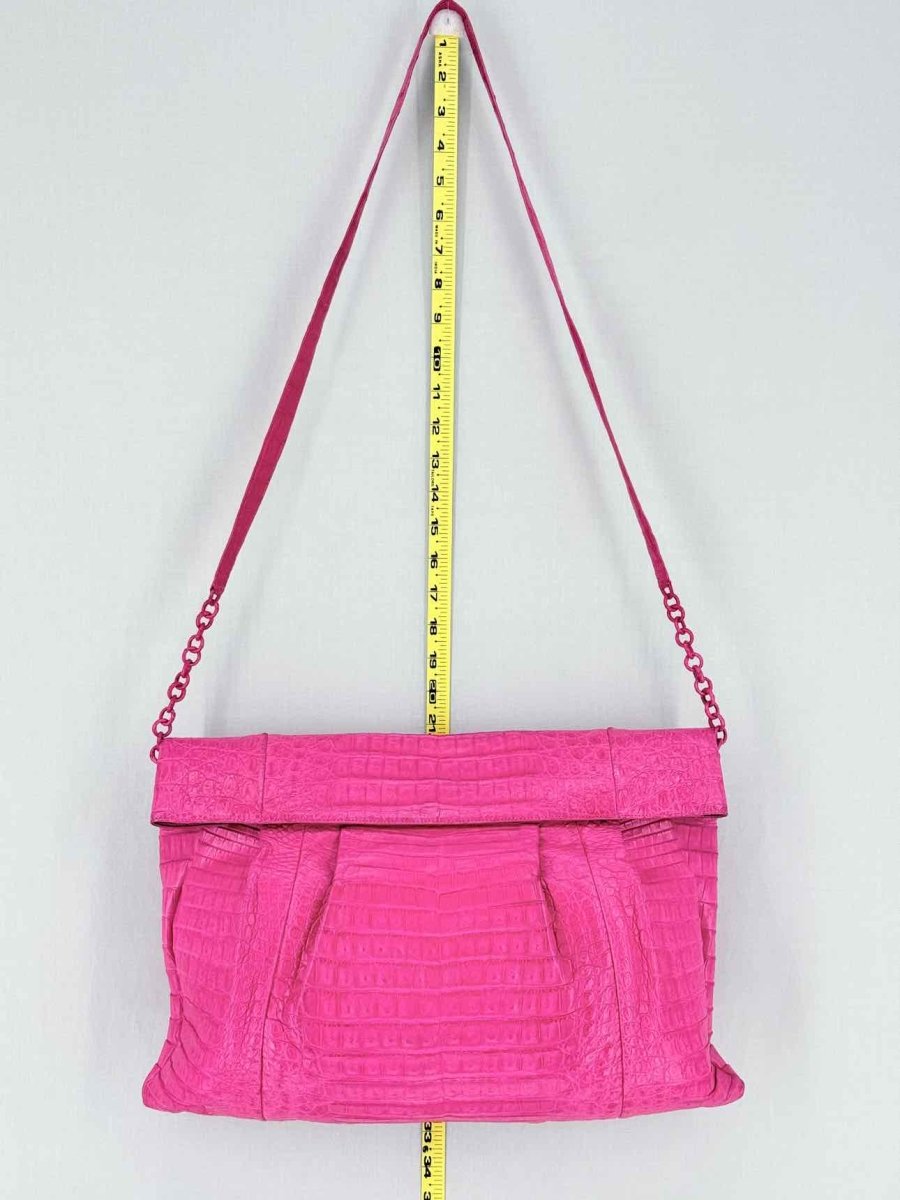 Pre - loved NANCY GONZALEZ Pink Shoulder Bag at Reems Closet