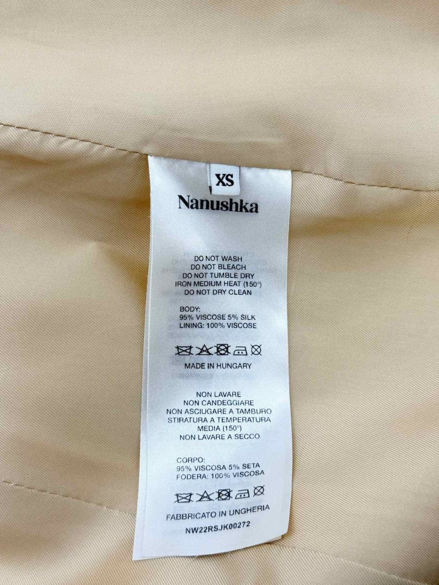 Pre - loved NANUSHKA Cream Size XSmall Jacket at Reems Closet