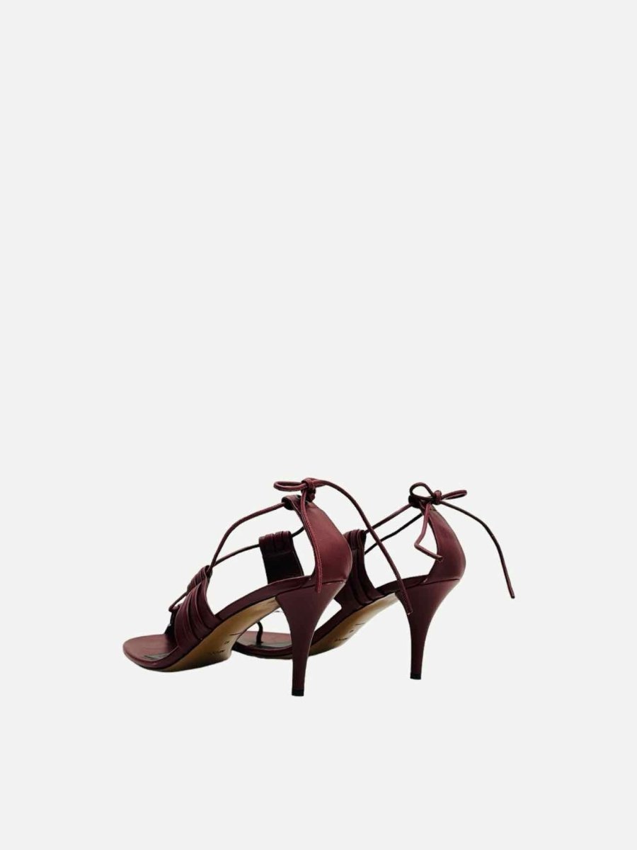 Pre-loved NEOUS Giena Burgundy Heeled Sandals from Reems Closet
