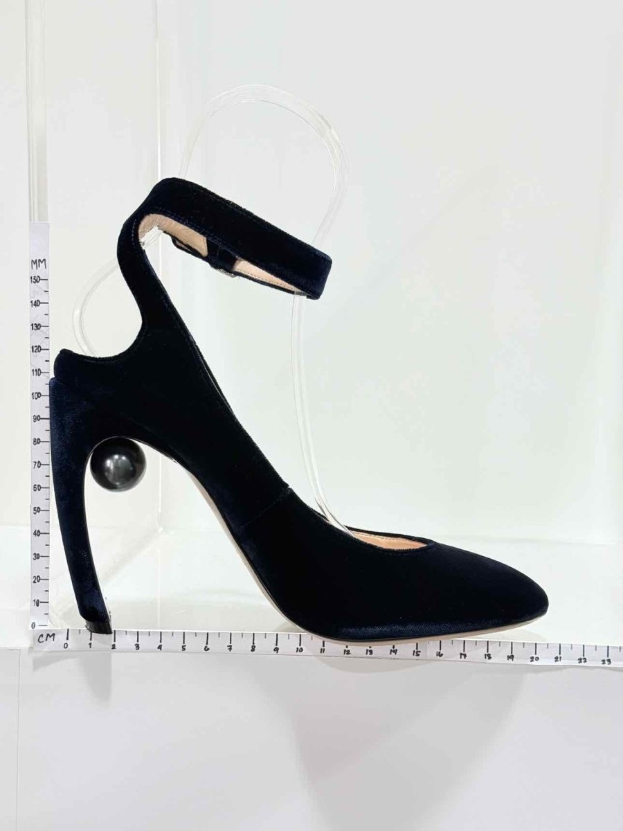 Pre - loved NICHOLAS KIRKWOOD Lola Navy Blue Size EU 38.5 Pumps at Reems Closet