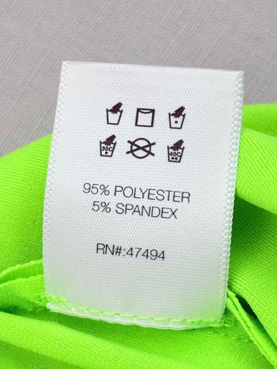 Pre-loved NORMA KAMALI Elephant Neon Green Size Medium Pants at Reems Closet