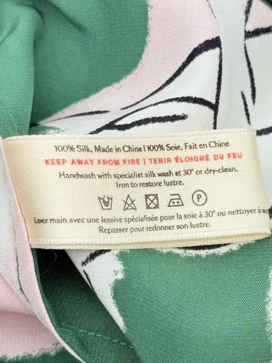 Pre - loved OLIVIA VON HALLE Lila Green Multicolor Pajama Set at Reems Closet