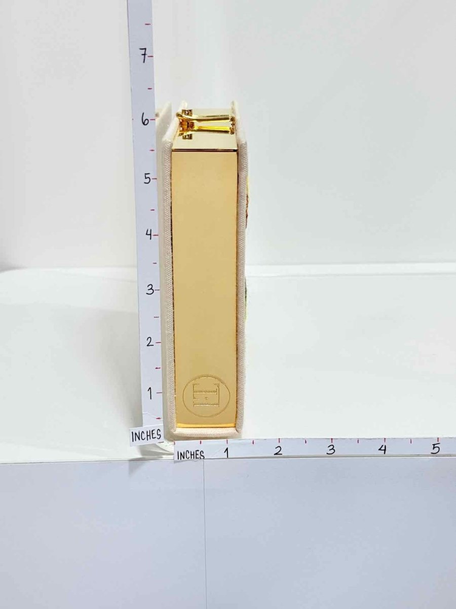 Pre - loved OLYMPIA LE - TAN Beige Multicolor Clutch at Reems Closet