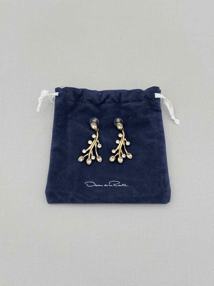 Pre - loved OSCAR DE LA RENTA Fashion Earrings at Reems Closet