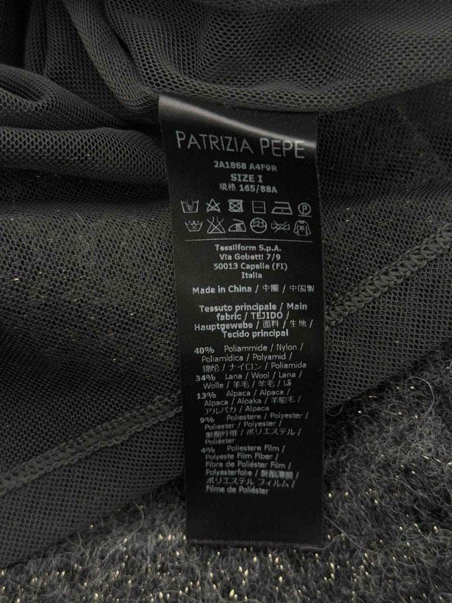 Pre - loved PATRIZIA PEPE Turtleneck Black Size Small Jumper at Reems Closet