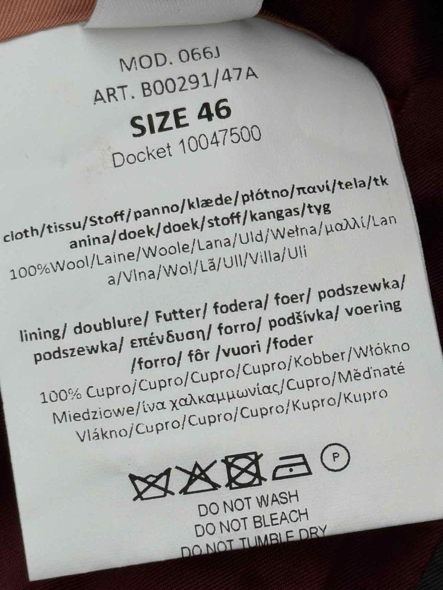 Pre - loved PAUL SMITH Navy Blue & Orange Plaid Size US 10 Jacket at Reems Closet