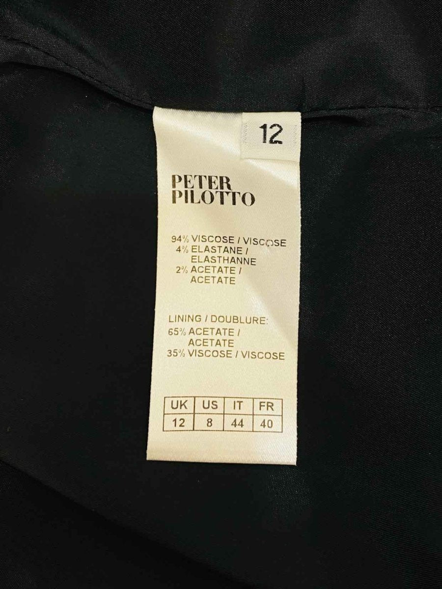 Pre - loved PETER PILOTTO Black & White Size US 8 Knee Length Dress at Reems Closet