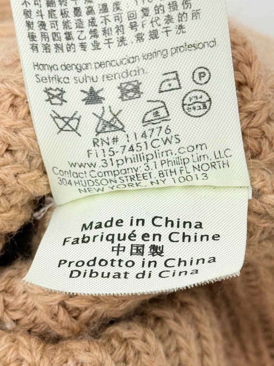 Pre - loved PHILLIP LIM Beige Size Small Cardigan at Reems Closet