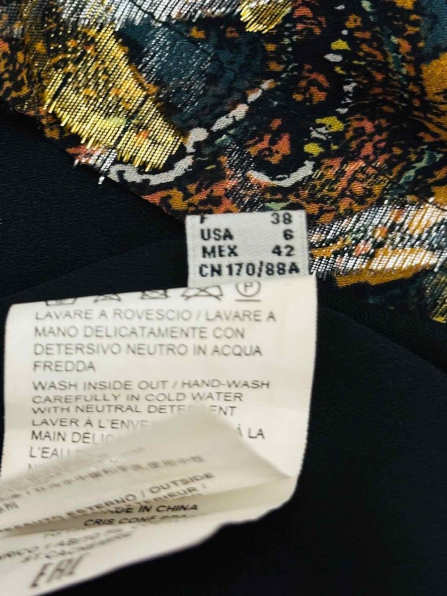 Pre - loved PINKO Enrico Brown Multicolor Short Dress at Reems Closet