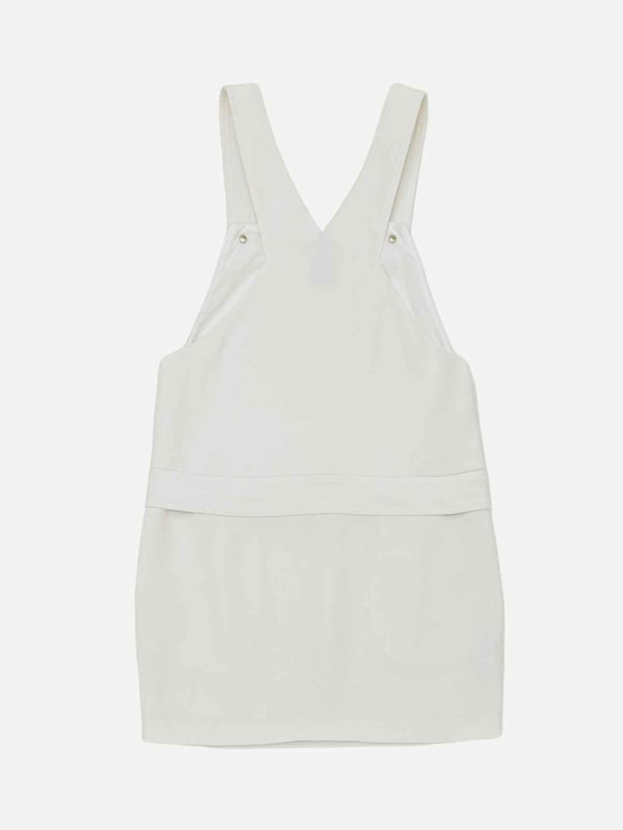 Pre-loved PINKO Overall White Mini Dress from Reems Closet