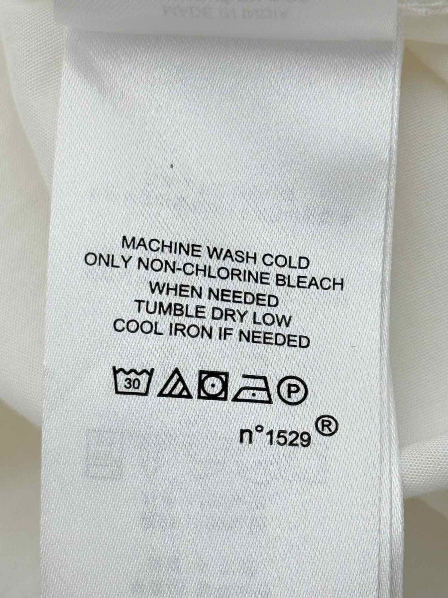 Pre - loved POLO RALPH LAUREN White Frilled Trim Size US 8 Shirt at Reems Closet