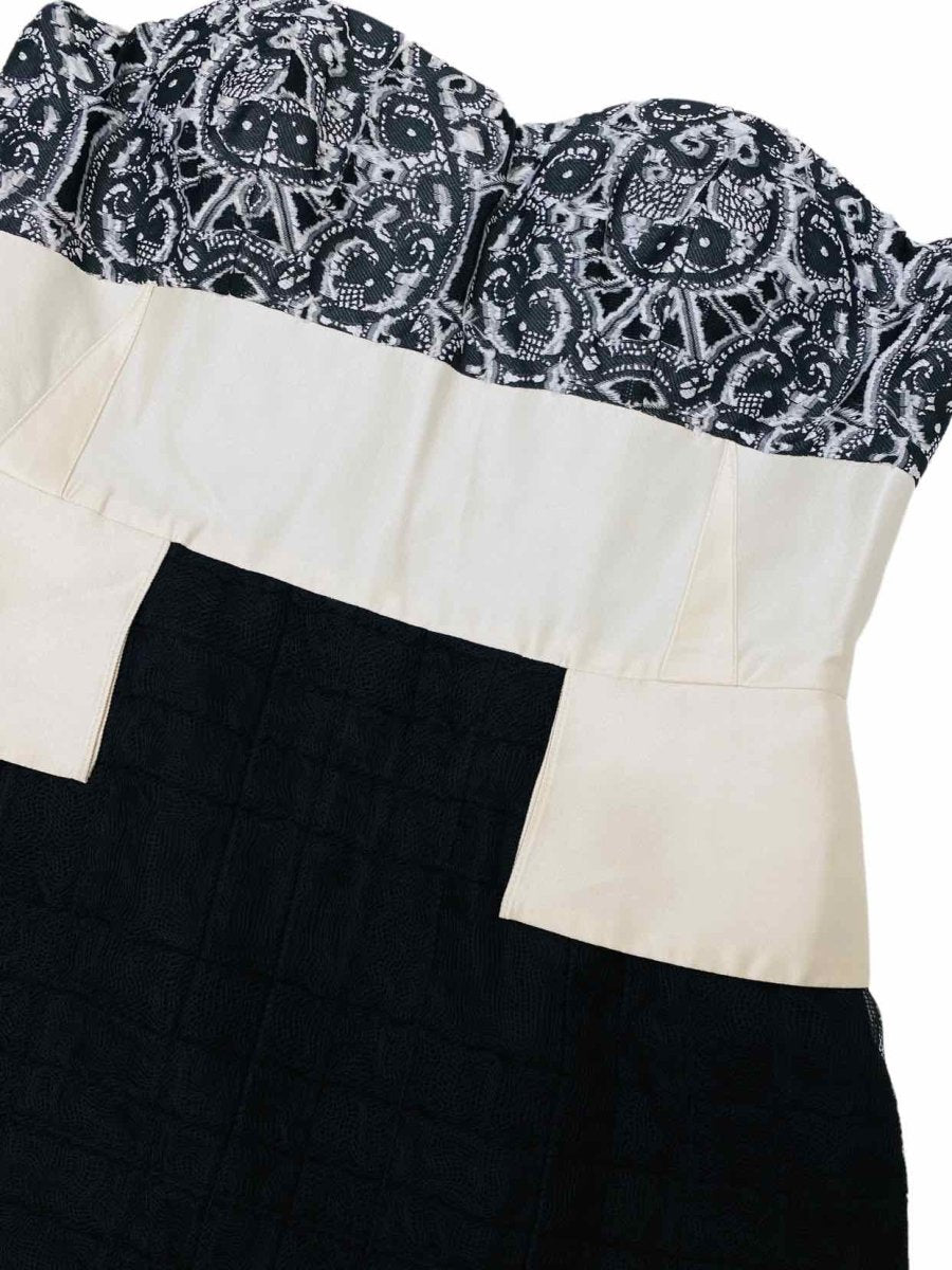 Pre-loved PRABAL GURUNG Strapless Lace Trim Knee Length Dress from Reems Closet