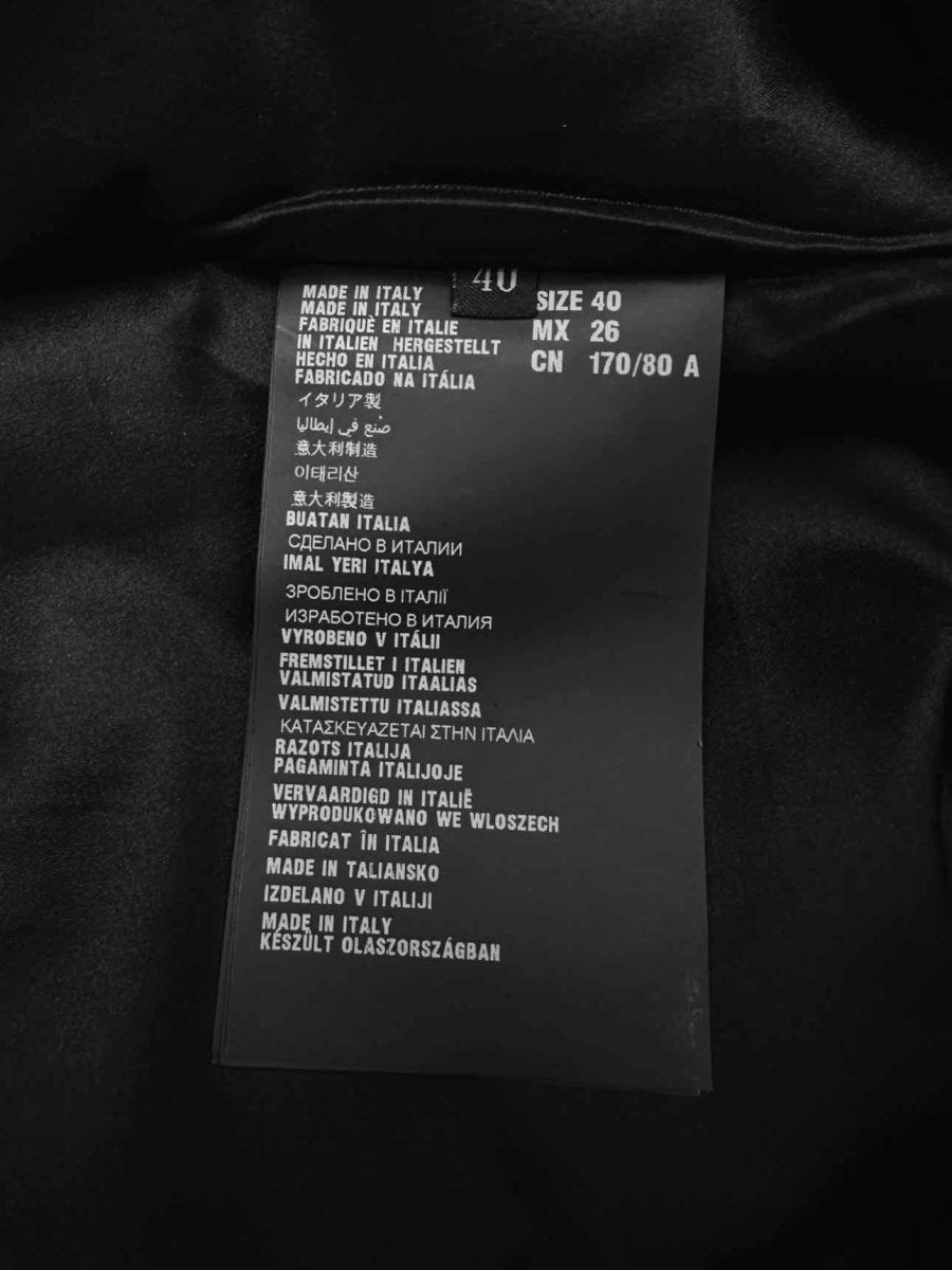 Pre - loved PRADA Single Breasted Grey & Black Leopard Coat US4 at Reems Closet