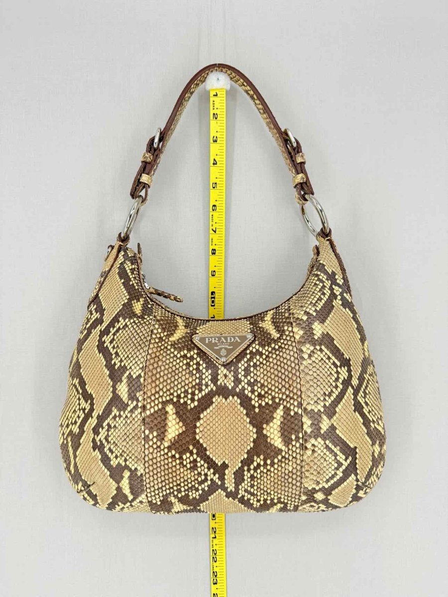 Pre - loved PRADA Vintage Brown & Beige Shoulder Bag at Reems Closet