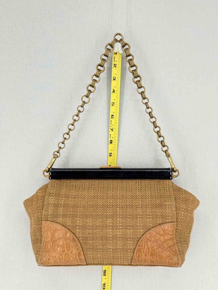 Pre - loved PRADA Vintage Brown Shoulder Bag at Reems Closet