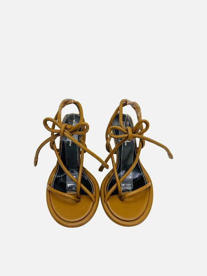 Pre-loved PROENZA SCHOULER Pipe Strappy Brown Heeled Sandals from Reems Closet