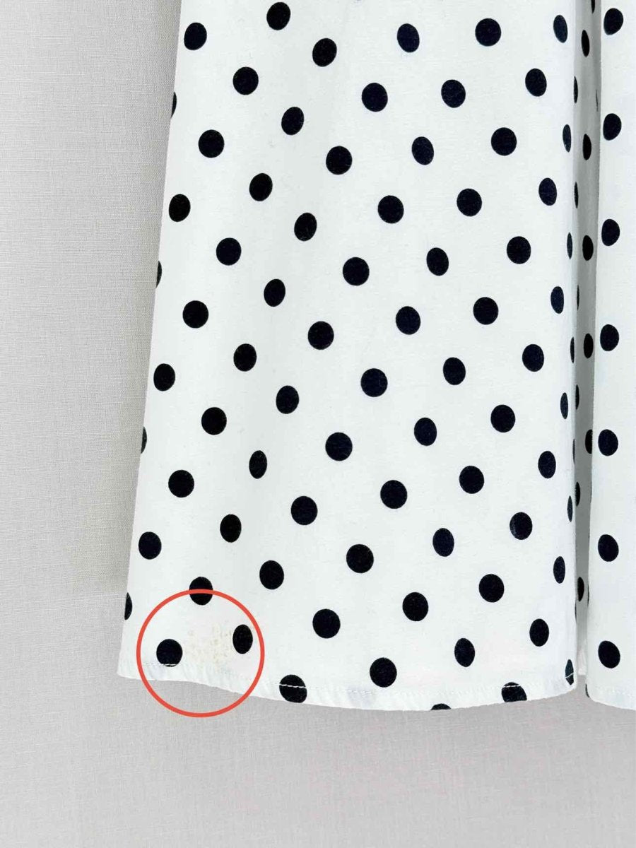 Pre-loved REFORMATION Vinny White w/ Black Size US 2 Midi Dress at Reems Closet