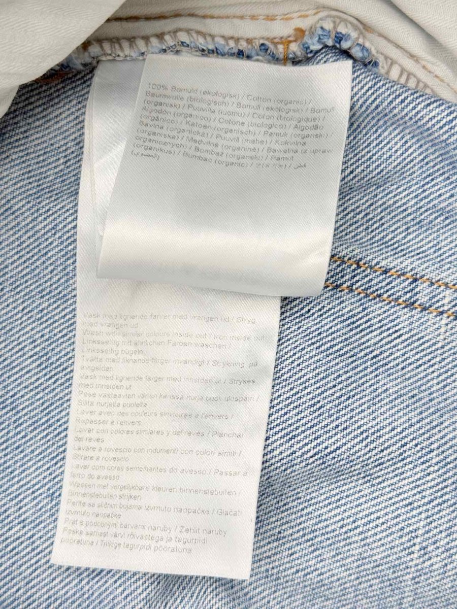 Pre - loved ROTATE Cargo Denim Blue Knee Panels Size US 10 Jeans at Reems Closet
