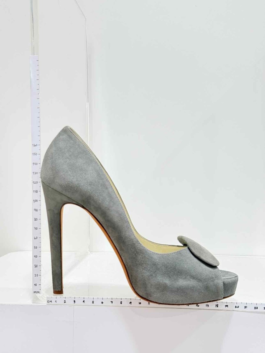 Pre - loved RUPERT SANDERSON Grey Open toe at Reems Closet