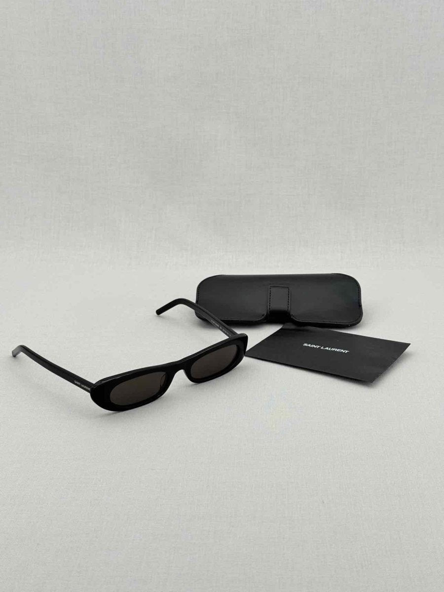 Pre - loved SAINT LAURENT Black Sunglasses at Reems Closet