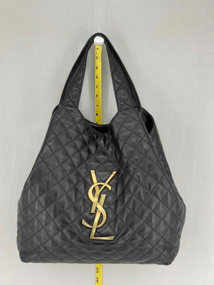 Pre-loved SAINT LAURENT Icare Black Tote Bag at Reems Closet